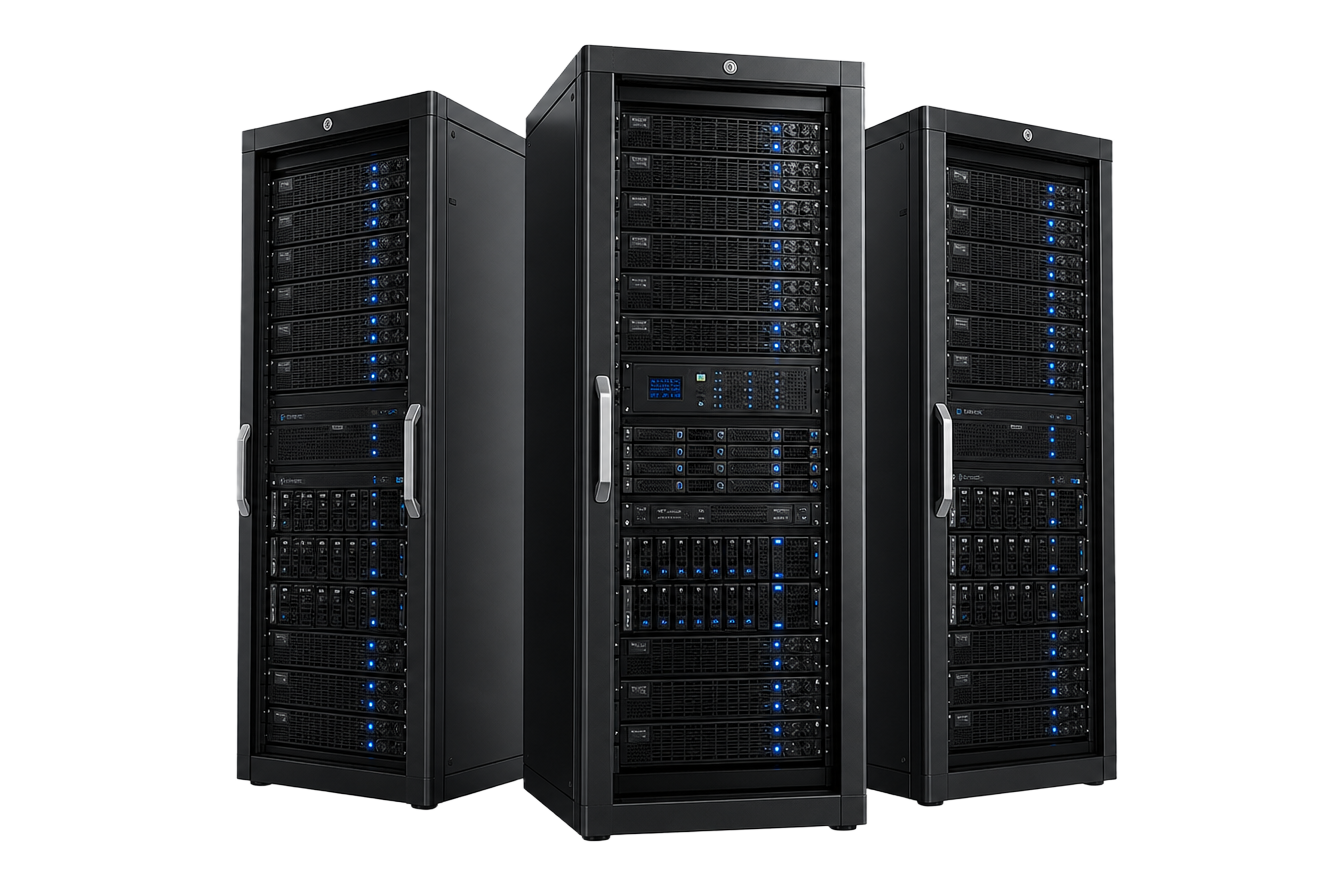 Premium serverrack en infrastructuur van Arceno